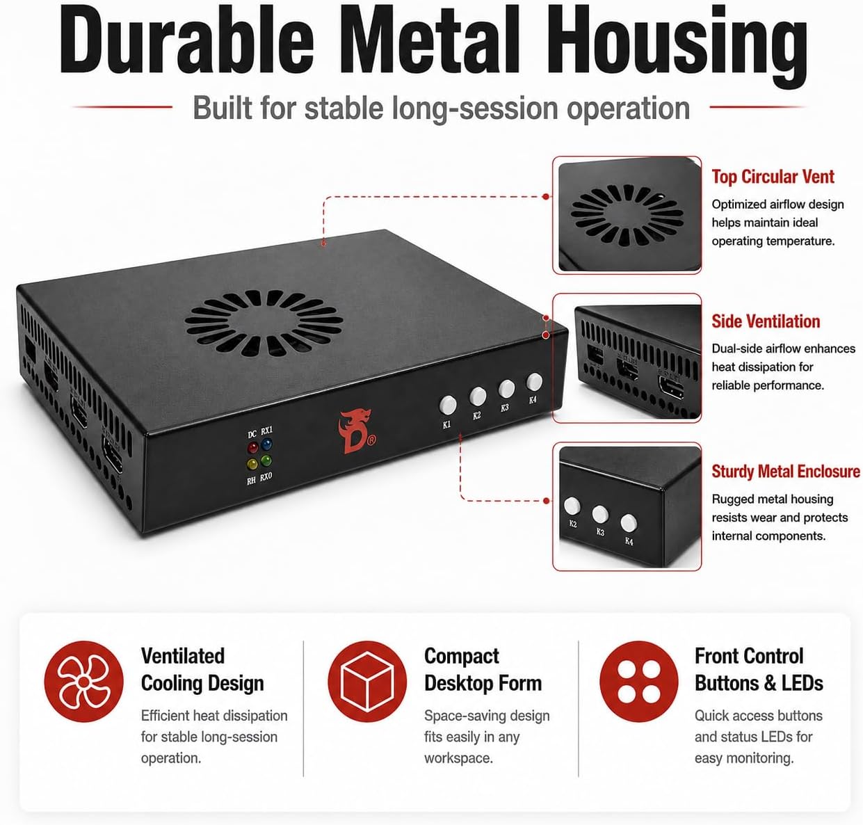 DC500 DMA fuser ports and connectivity overview