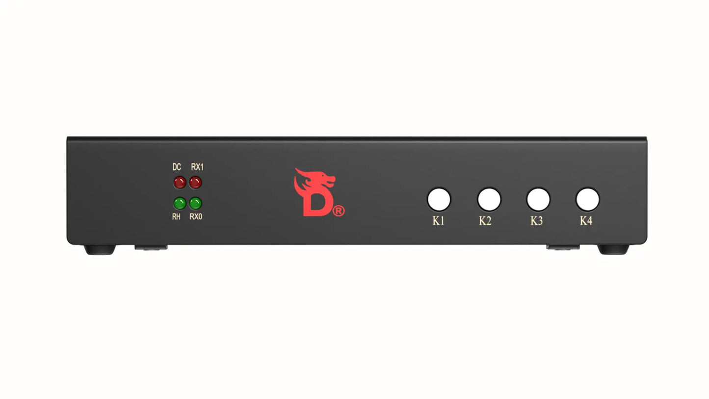 DC500 fuser status LEDs and source select buttons