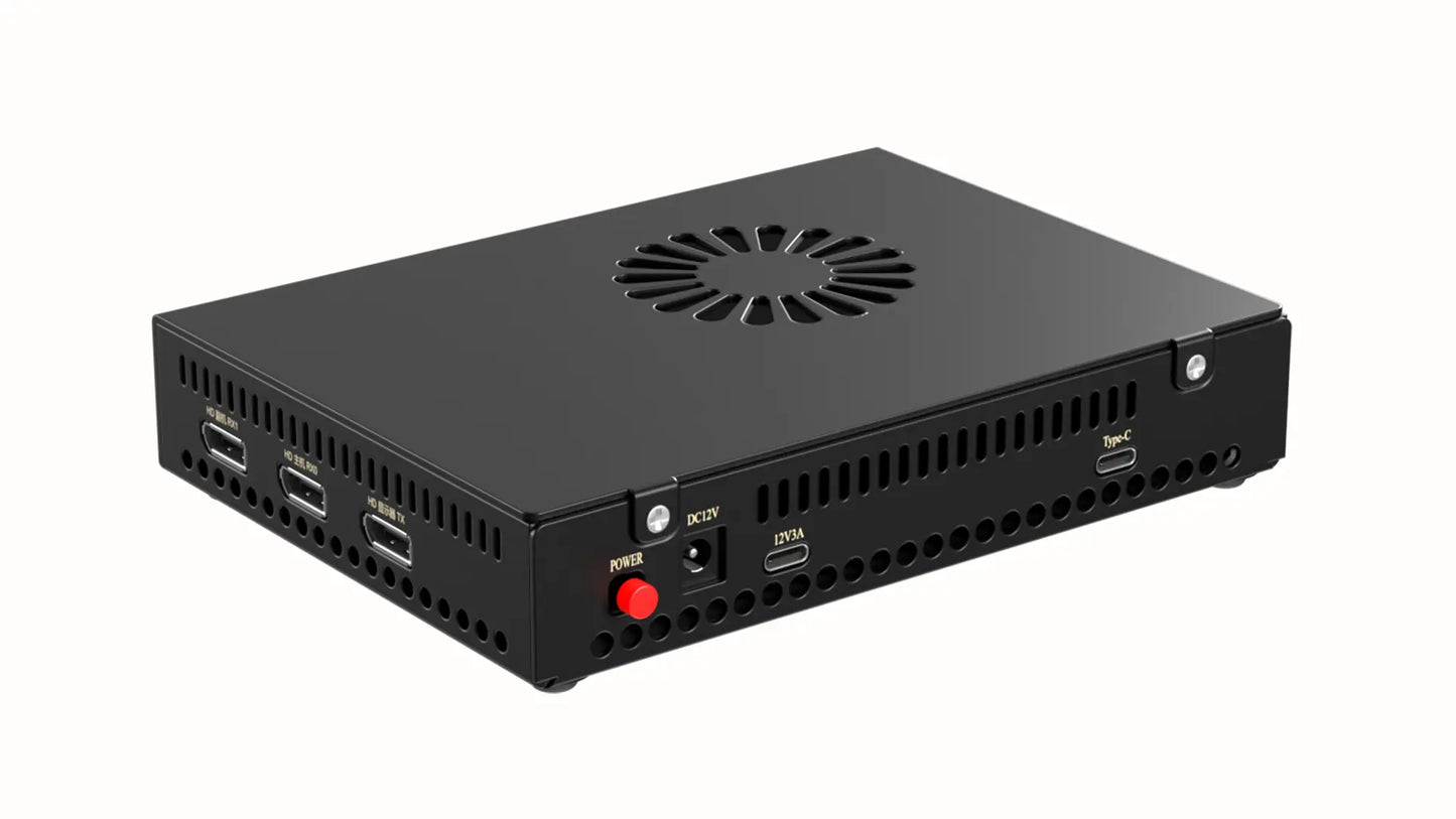 DC500 4K fuser 160Hz metal housing side view