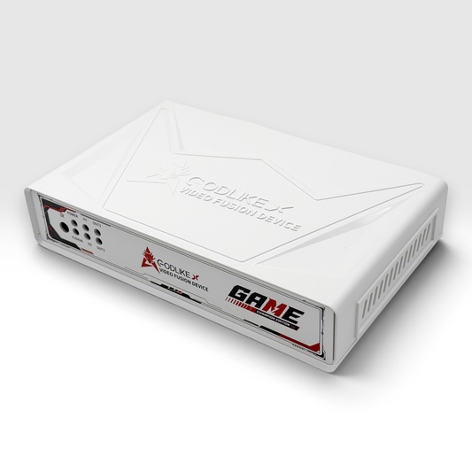 GODLIKE 10th Gen HDMI Fuser for DMA video overlay front view